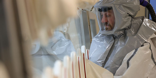 Operator working on ADC conjugation