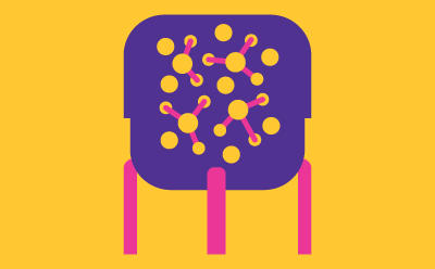 这是一幅微生物培养物或分散在培养皿中的多个细胞的蓝色线图。