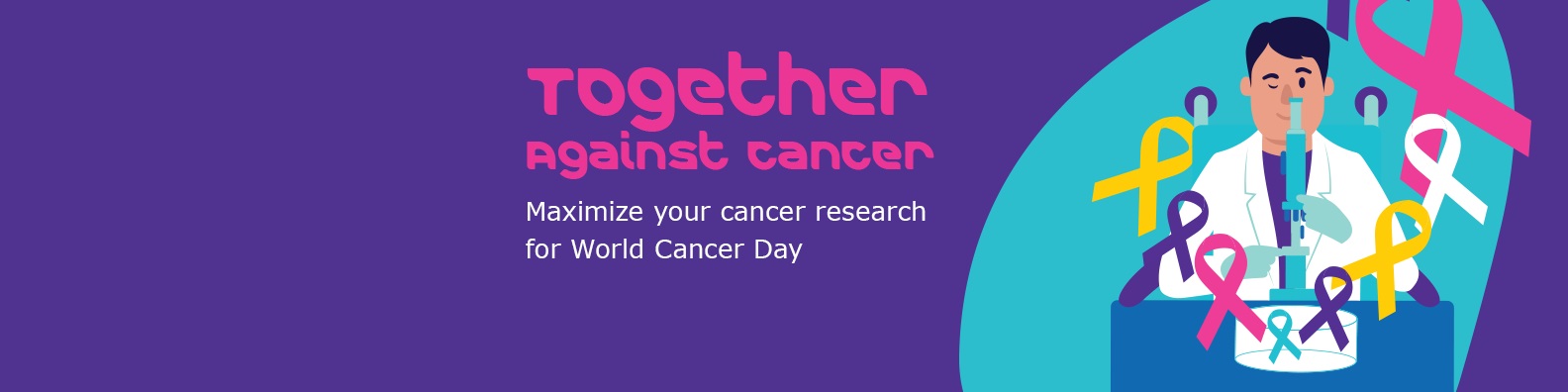 携手合作，共同抗癌为世界癌症日，充分发展您的癌症研究。