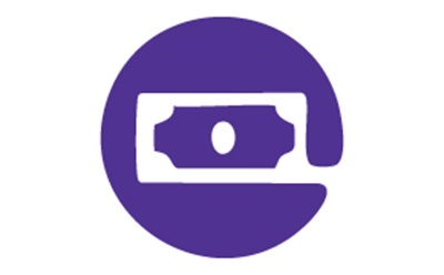 A purple circle with a white dollar bill symbol, representing hassle-free payment solutions.