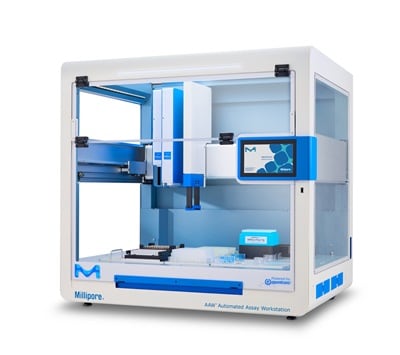 Front view of the AAW™ automated assay workstation
