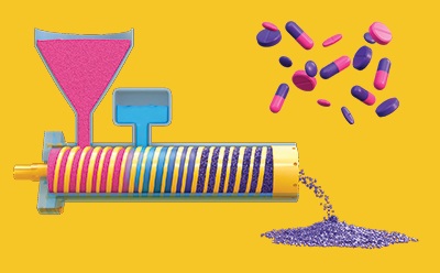 连续制造过程的示意图。