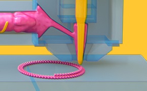 示意图显示了活性成分如何被添加到介孔二氧化硅的表面和孔隙中。