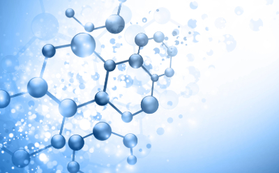 实验室用水中发现的有机分子污染的艺术表现。