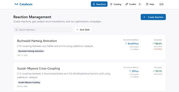 Step 3 - Upload Your Reaction Results to the Catalexis Portal