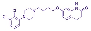 A chemical structure diagram featuring a series of interconnected atoms, including chlorine (Cl), nitrogen (N), carbon (C), oxygen (O), and hydrogen (H). The structure is depicted in a simple, clear format, emphasizing the arrangement of the molecules.