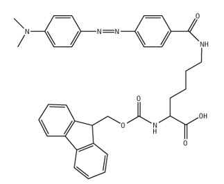 Chemical structure of Fmoc-Lys(Dabcyl)-OH