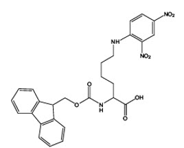 Chemical structure of Fmoc-Lys(Dnp)-OH