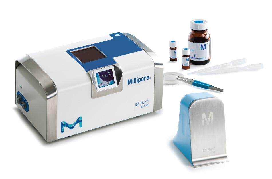 EZ-Fluo™ system is a non-destructive, fluoroscent based system for rapid microbial detection