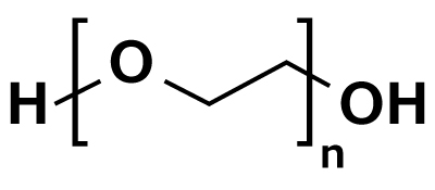 PEGs are polyethers of varying lengths synthesized by anionic polymerization of ethylene oxide with hydroxyl initiators. 