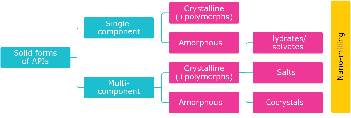 Solid forms of APIs flowchart