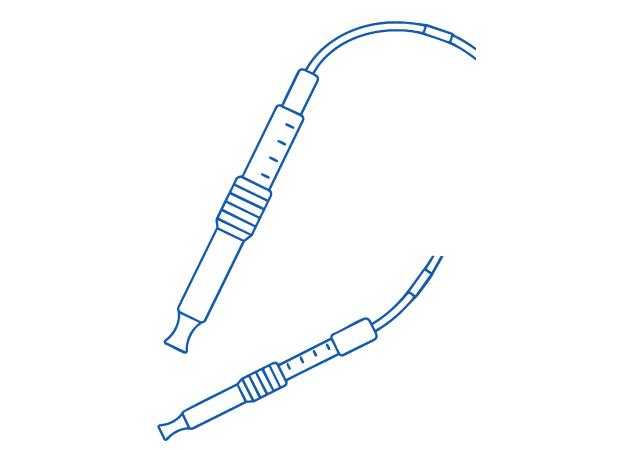 Exemplary syringes of two different sizes for NovaSeptum® GO or SURe sampling systems