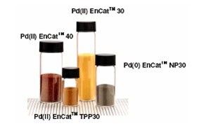 Vials of Pd EnCatTM catalysts for cross-coupling reactions