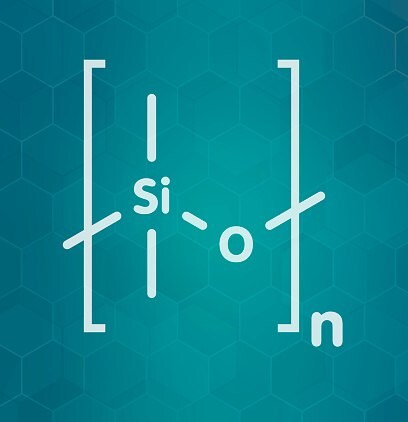 聚硅氧烷的代表性化学结构，通常称为硅酮和硅油