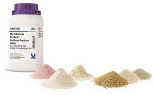 Granulated and powdered culture media raw materials