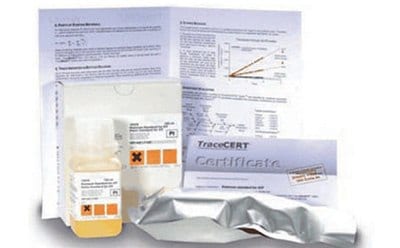 TraceCERT® Inorganic Standards for AAS, ICP and IC with a certificate of analysis