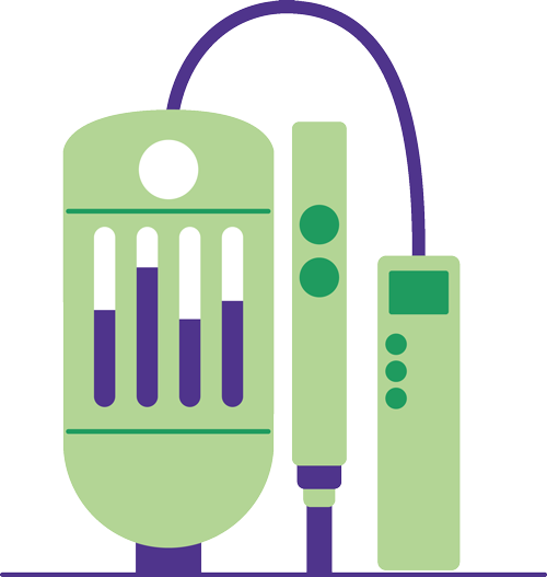 Illustration of chromatography equipment used for purification in biomanufacturing processes 