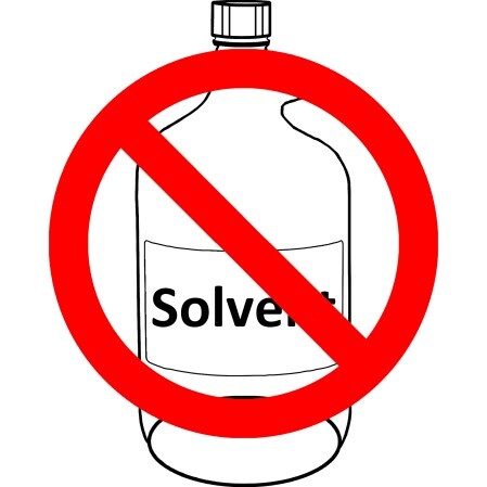 Greatly reduce solvent use and disposal!