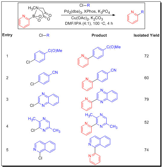 Slow Release Cross-Coupling of 2-pyridyl MIDA boronate