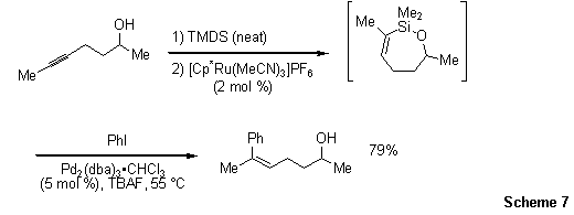 Alkyne carbon that is in a remote position from a free hydroxyl group