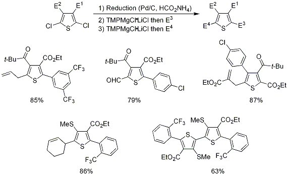 Preparation of Fully Functionalized Thiophenes