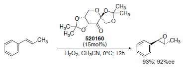 Enantioselective epoxidation of trans alkenes using Shi organocatalyst