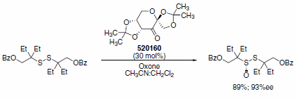  Enantioselective disulfide oxidation using Shi catalyst