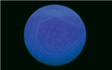 HiFluoro Pseudomonas Agar under UV light