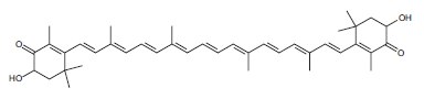 Structure of astaxanthin