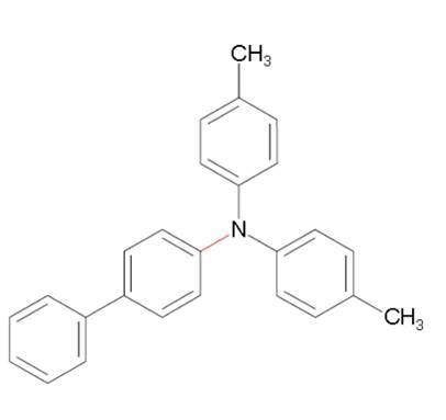 Biphenyl-4-yl-di-p-tolyl-amine (M=349.568 g/Mol)