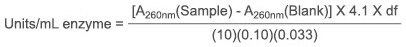 Enzymatic assay of nuclease S1-calculation Enzymatic assay of nuclease S1-calculation