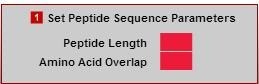 Set Peptide Sequence Parameters
