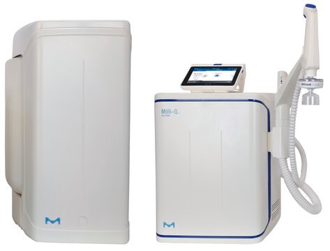 Milli-Q&#174; EQ 7016 Ultrapure and Pure Water Purification System Produces ultrapure (Type 1) and pure (RO, Type 3) water from tap water with a production flow rate up to 16 L/hour.