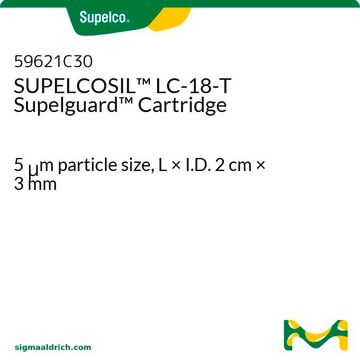 SUPELCOSIL™ LC-18-T Supelguard Cartridge 5 μm particle size, L × I.D. 2 cm × 3 mm
