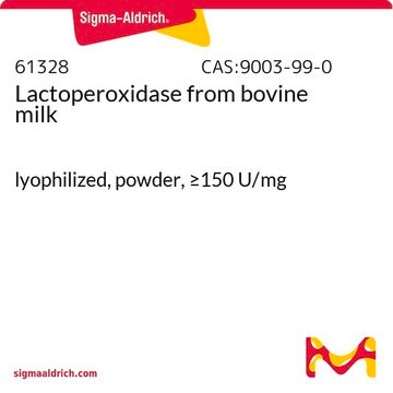 乳过氧化物酶 来源于牛奶 lyophilized, powder, ≥150 U/mg