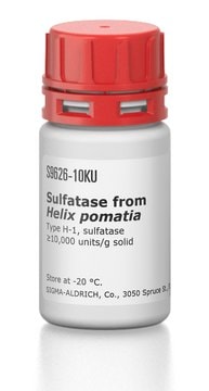 硫酸脂酶 来源于罗曼蜗牛 Type H-1, sulfatase &#8805;10,000&#160;units/g solid
