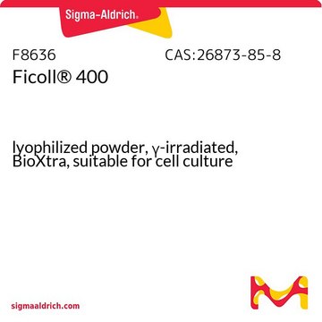 Ficoll® 400 lyophilized powder, γ-irradiated, BioXtra, suitable for cell culture