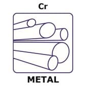 Chromium rod, 25mm, diameter 2.0mm, 99.7+%