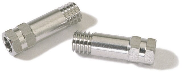 Supelco Ferrule Nut Adapter (fits Agilent injectors and non-MS detectors), hexagonal wrenchtight version pkg of 2&#160;ea