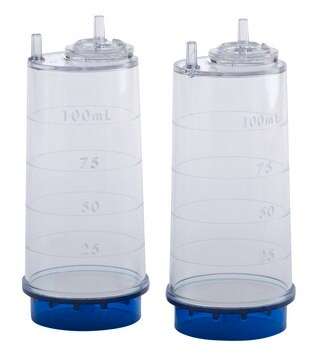 Steritest&#174; NEO Device For liquids in plastic containers. Blue base canister with a non-coring single needle minimizes blockage when piercing plastic containers.