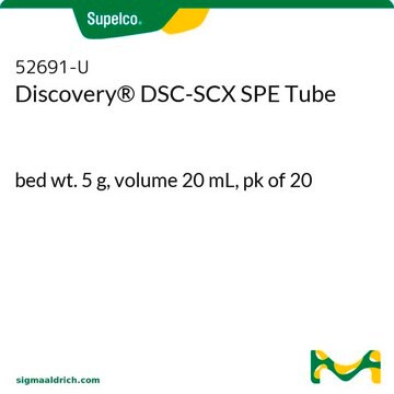 Discovery® DSC-SCX SPE Tube bed wt. 5 g, volume 20 mL, pk of 20
