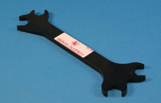 Lecture bottle 4-way wrench CGA170/CGA180 to NPT