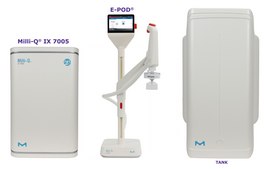 Milli-Q<sup>®</sup> IX Pure Water System with E-POD<sup>®</sup> Dispenser