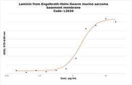 Laminin from Engelbreth-Holm-Swarm murine sarcoma basement membrane 1-2 mg/mL in Tris-buffered saline, 0.2 μm filtered, BioReagent, suitable for cell culture