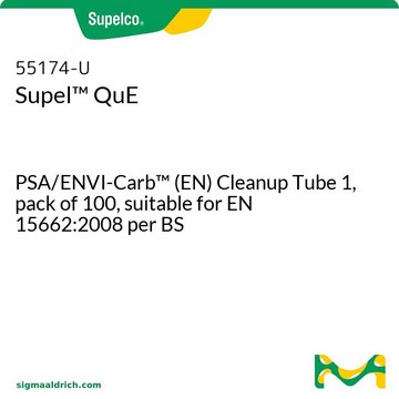 Supel™ QuE PSA/ENVI-Carb™ (EN) Cleanup Tube 1, pack of 100, suitable for EN 15662:2008 per BS