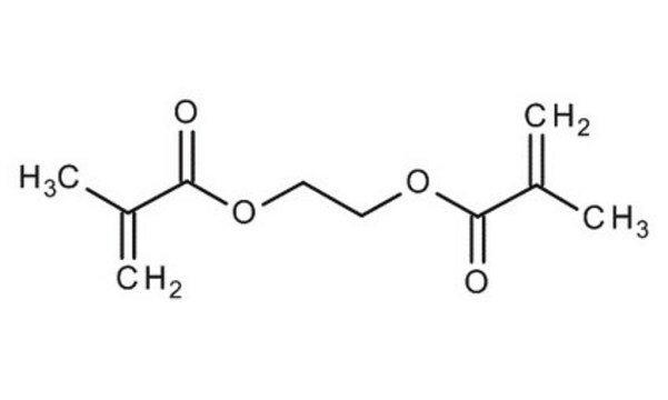 Ethylene glycol dimethacrylate (stabilised with hydroquinone monomethyl ether) for synthesis