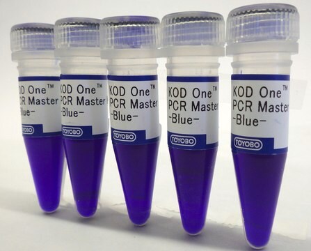 KOD One&#8482; PCR Master Mix -BLUE- Ready-to-use 2X hot-start PCR master mix with a modified KOD DNA polymerase optimized for ultra-fast and convenient high-fidelity PCR