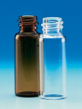 Wheaton sample vials clear, volume 8&#160;mL, cap size 15 - 425, diam. × H 17&#160;mm × 61&#160;mm