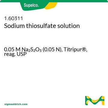 硫代硫酸钠溶液 0.05 M Na2S2O3 (0.05 N), Titripur®, reag. USP