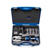 NovaSeal电池驱动卷边工具 AC/DC input 220 V / 240 V AC, UK plug, Kit content : crimping tool, 10,8V Li-ion battery, battery charger